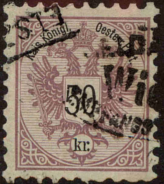 Front view of Austria 46 collectors stamp