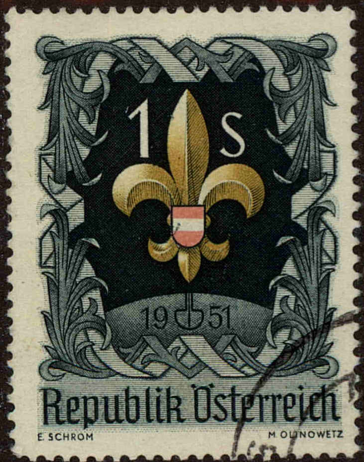 Front view of Austria 576 collectors stamp