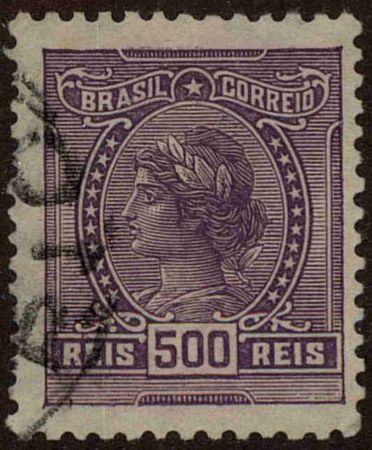 Front view of Brazil 206 collectors stamp