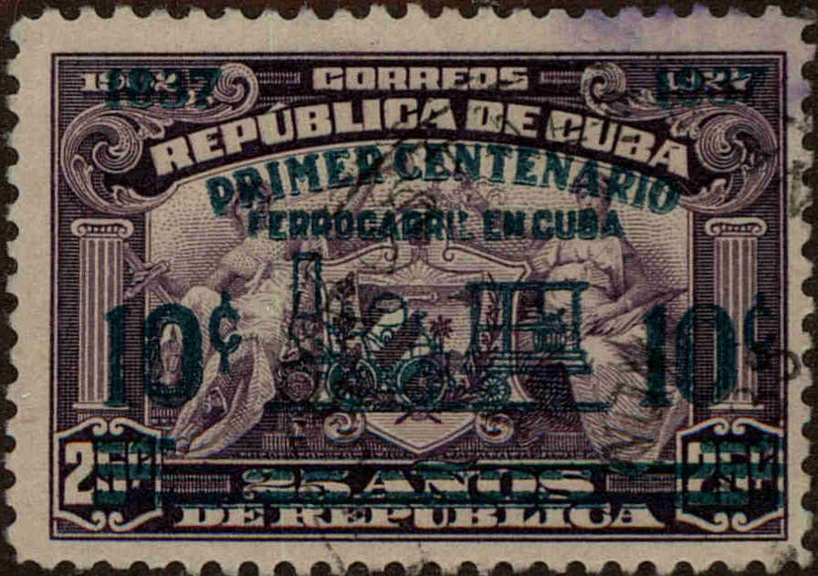 Front view of Cuba (US) 355 collectors stamp