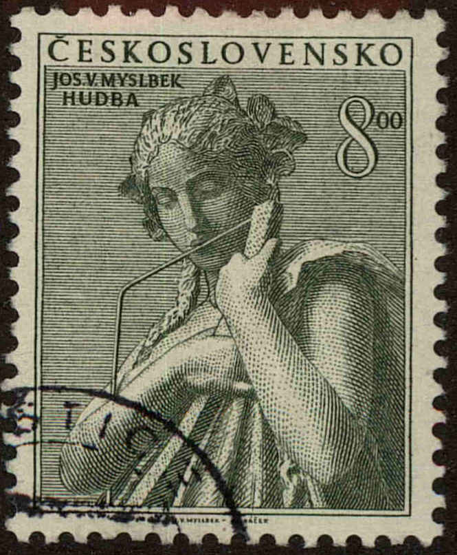 Front view of Czechia 528 collectors stamp