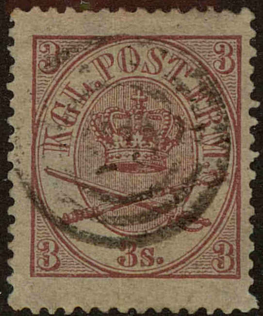 Front view of Denmark 12 collectors stamp