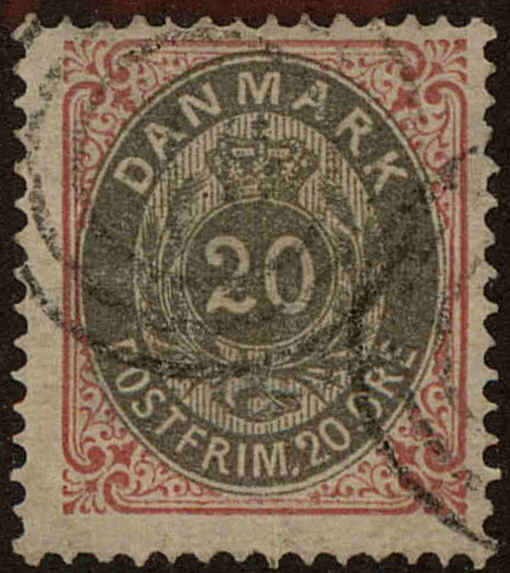 Front view of Denmark 31 collectors stamp