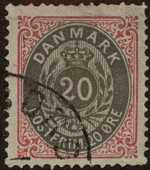 Front view of Denmark 31 collectors stamp