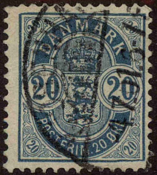 Front view of Denmark 48 collectors stamp
