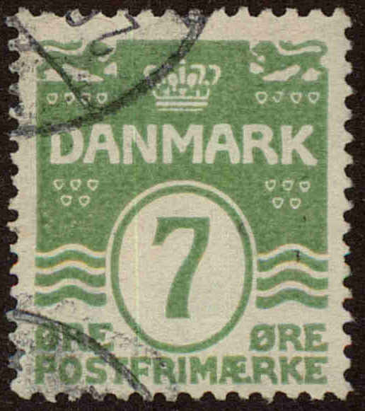 Front view of Denmark 91 collectors stamp