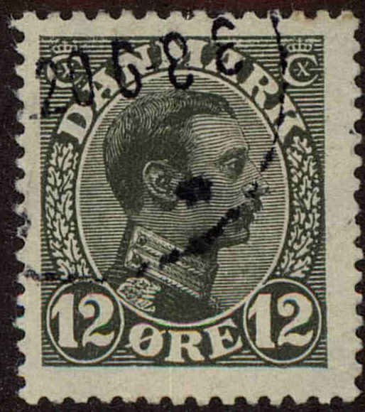 Front view of Denmark 101 collectors stamp