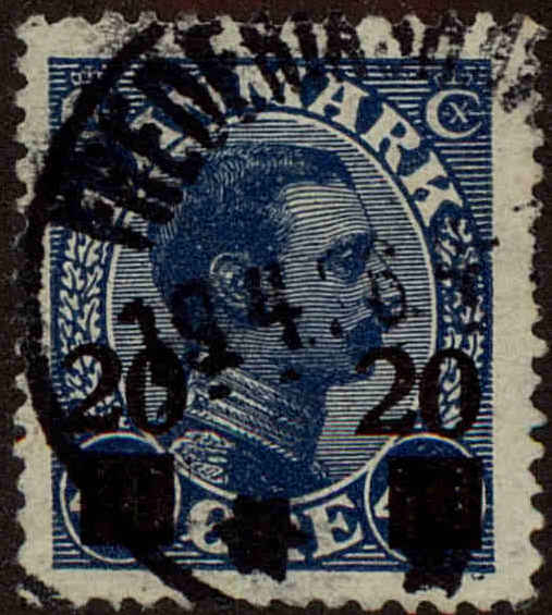 Front view of Denmark 177 collectors stamp