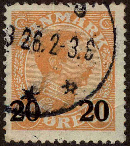 Front view of Denmark 176 collectors stamp