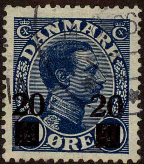 Front view of Denmark 177 collectors stamp