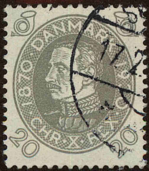 Front view of Denmark 215 collectors stamp