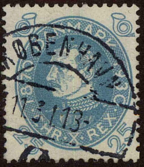 Front view of Denmark 216 collectors stamp