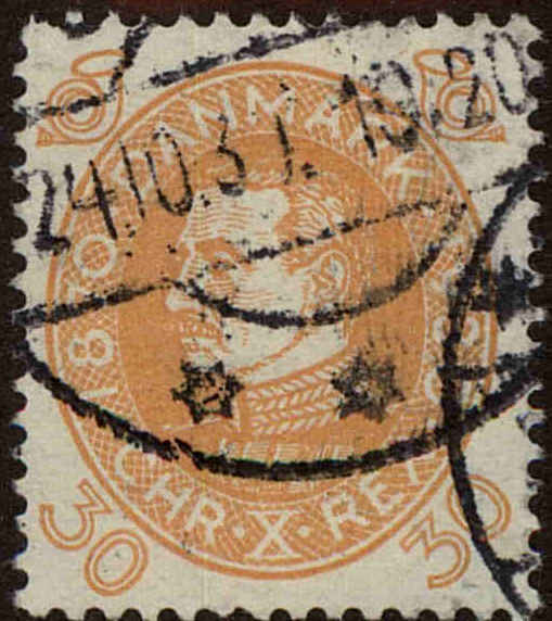 Front view of Denmark 217 collectors stamp