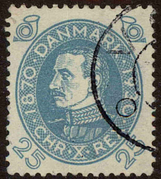 Front view of Denmark 216 collectors stamp