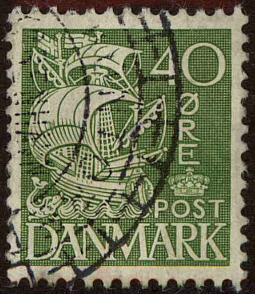 Front view of Denmark 238 collectors stamp