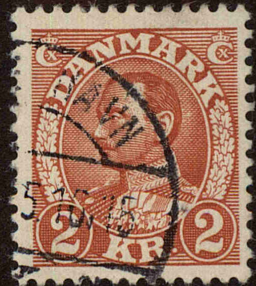 Front view of Denmark 242 collectors stamp