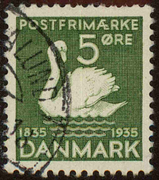 Front view of Denmark 246 collectors stamp