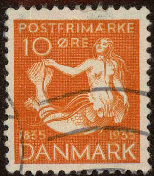 Front view of Denmark 248 collectors stamp