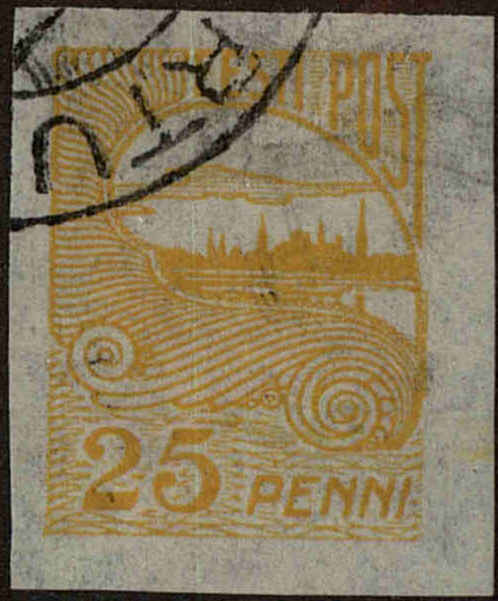 Front view of Estonia 40 collectors stamp