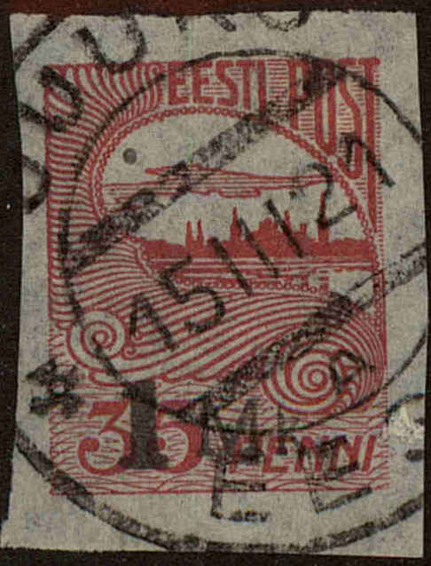 Front view of Estonia 41 collectors stamp