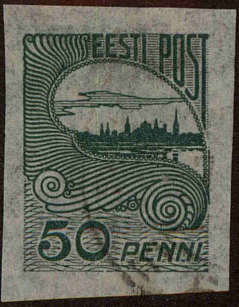 Front view of Estonia 42 collectors stamp