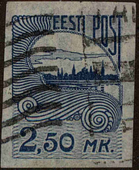 Front view of Estonia 46 collectors stamp