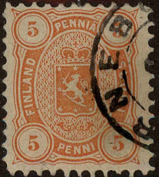 Front view of Finland 18 collectors stamp