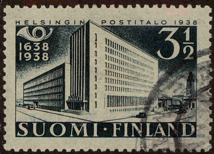 Front view of Finland 218 collectors stamp