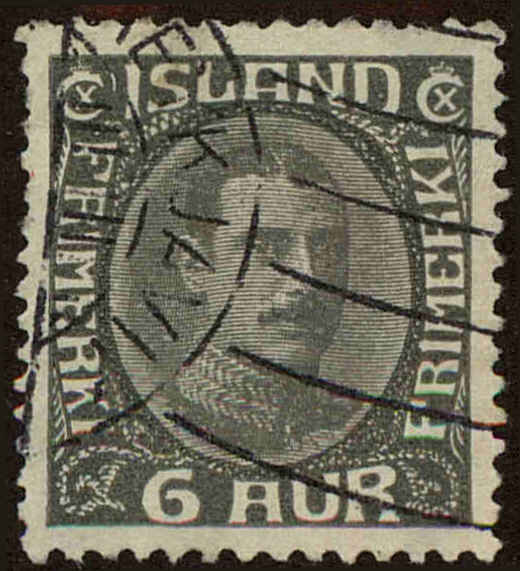 Front view of Iceland 179 collectors stamp