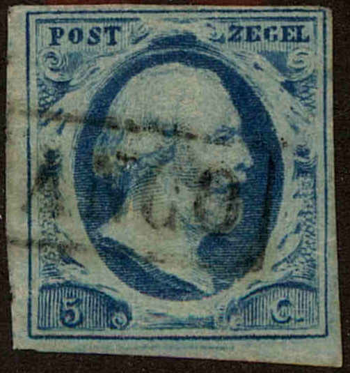 Front view of Netherlands 1 collectors stamp