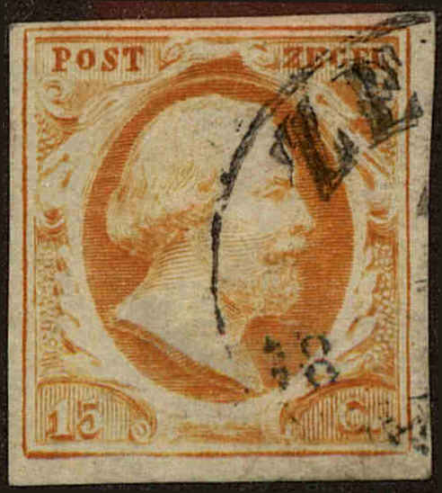 Front view of Netherlands 3 collectors stamp