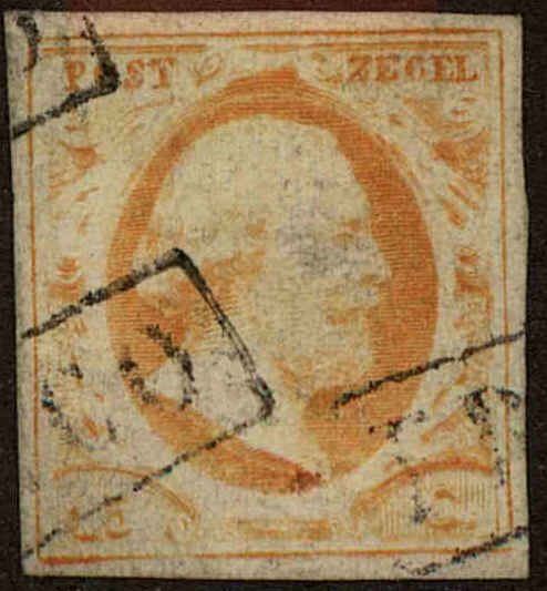 Front view of Netherlands 3 collectors stamp