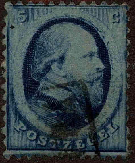 Front view of Netherlands 4 collectors stamp