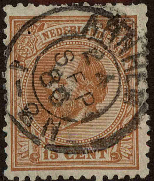 Front view of Netherlands 27 collectors stamp