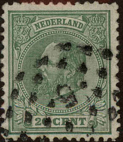 Front view of Netherlands 28 collectors stamp