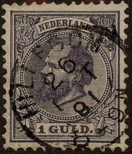 Front view of Netherlands 32 collectors stamp