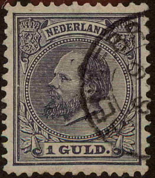 Front view of Netherlands 32 collectors stamp