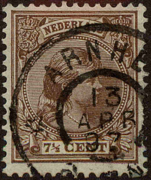 Front view of Netherlands 42 collectors stamp