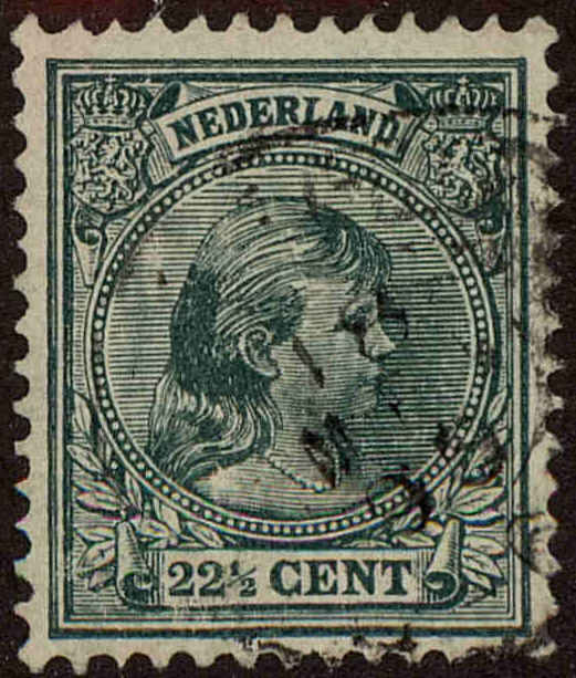 Front view of Netherlands 47 collectors stamp