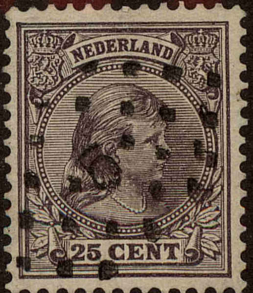 Front view of Netherlands 48a collectors stamp
