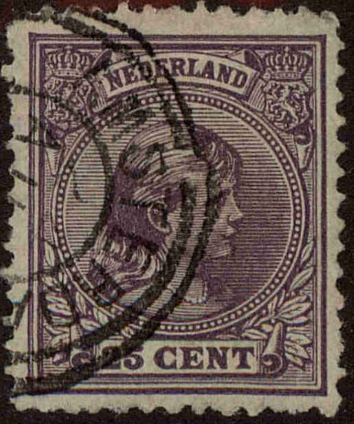Front view of Netherlands 48 collectors stamp