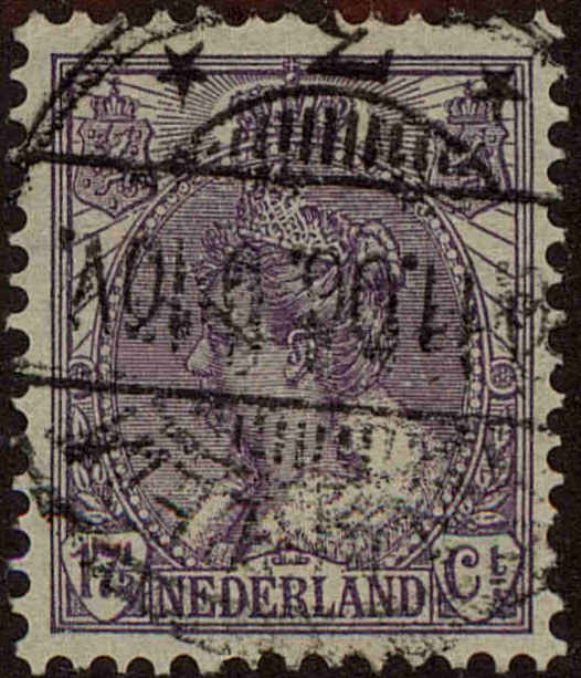 Front view of Netherlands 71 collectors stamp