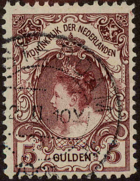 Front view of Netherlands 85 collectors stamp