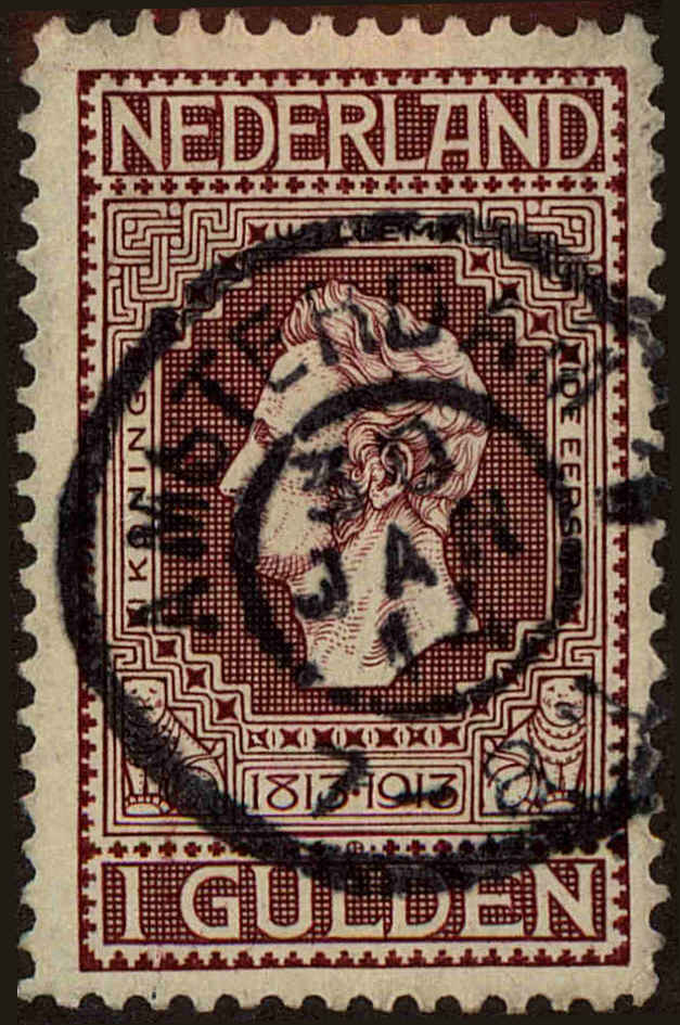 Front view of Netherlands 98 collectors stamp