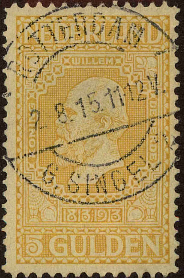 Front view of Netherlands 100 collectors stamp