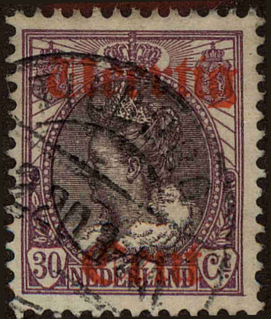 Front view of Netherlands 102 collectors stamp