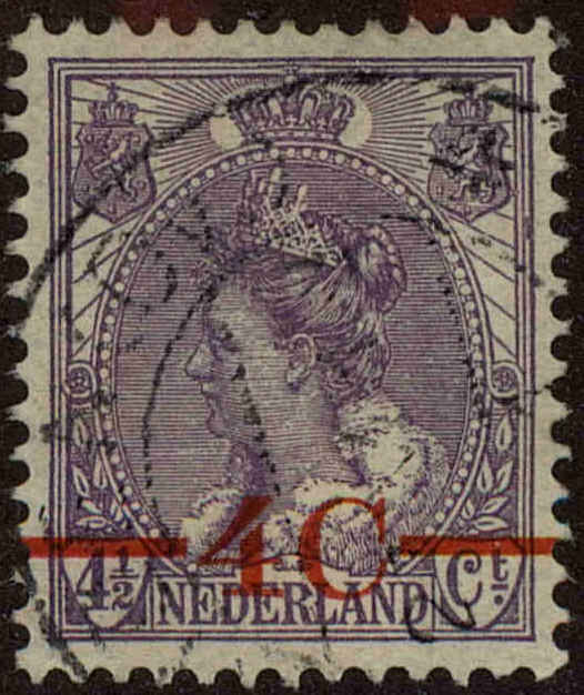 Front view of Netherlands 106 collectors stamp