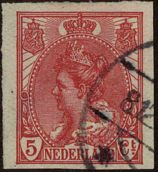 Front view of Netherlands 111 collectors stamp