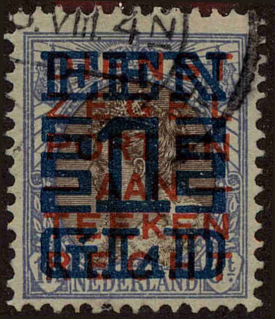 Front view of Netherlands 136 collectors stamp