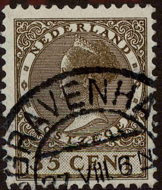 Front view of Netherlands 157 collectors stamp